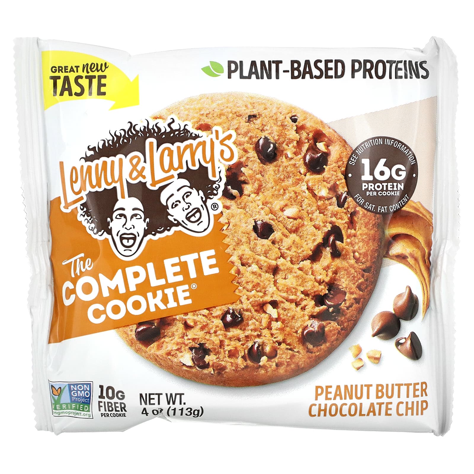 Lenny & Larry's, The Complete Cookie, Peanut Butter Chocolate Chip, 12 