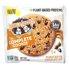 Lenny & Larry's, The COMPLETE Cookie, арахисовая паста с шоколадной крошкой, 12 видов печенья, 113 г (4 унции)