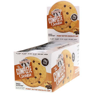 Lenny & Larry's, The COMPLETE Cookie, Peanut Butter Chocolate Chip, 12 Cookies, 4 oz (113 g) Each
