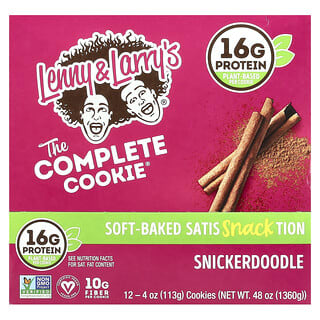 Lenny & Larry's, The Complete Cookie®, Snickerdoodle, 12 Cookies, 4 oz (113 g) Each