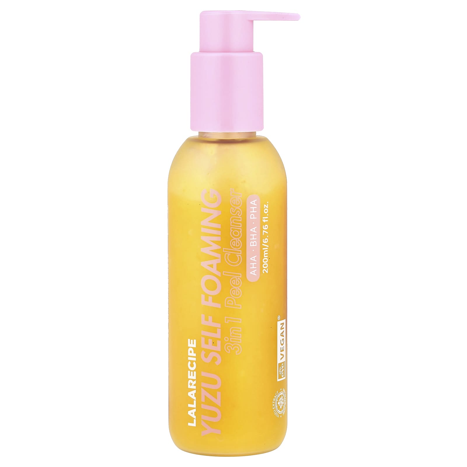 柚子セルフ フォーミング、スリーインワン ピール クレンザー、200ml