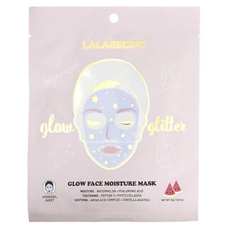 Lalarecipe, Glow Face Moisture Beauty Mask, 1 maschera in fogli, 23 g