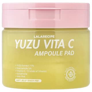 Lalarecipe, Yuzu Vita C Ampoule Pad, осветляющая косметическая маска, 80 подушечек, 150 мл (5,07 жидк. унц.)