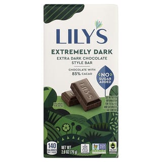 Lily's Sweets 85% Extremely Dark Chocolate Bar, 2.8 oz