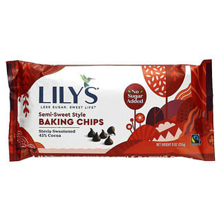 Lily's Sweets, Baking Chips, Semi-Sweet Style, 255 g (9 oz.)