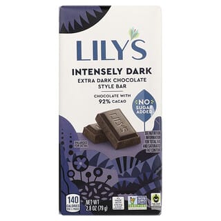Lily's Sweets, Intensely Dark Chocolate Bar, 92% Cocoa, 2.8 oz (79 g)