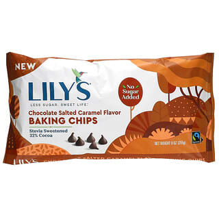 Lily's Sweets, Chips para hornear, Chocolate y caramelo salado, 255 g (9 oz)