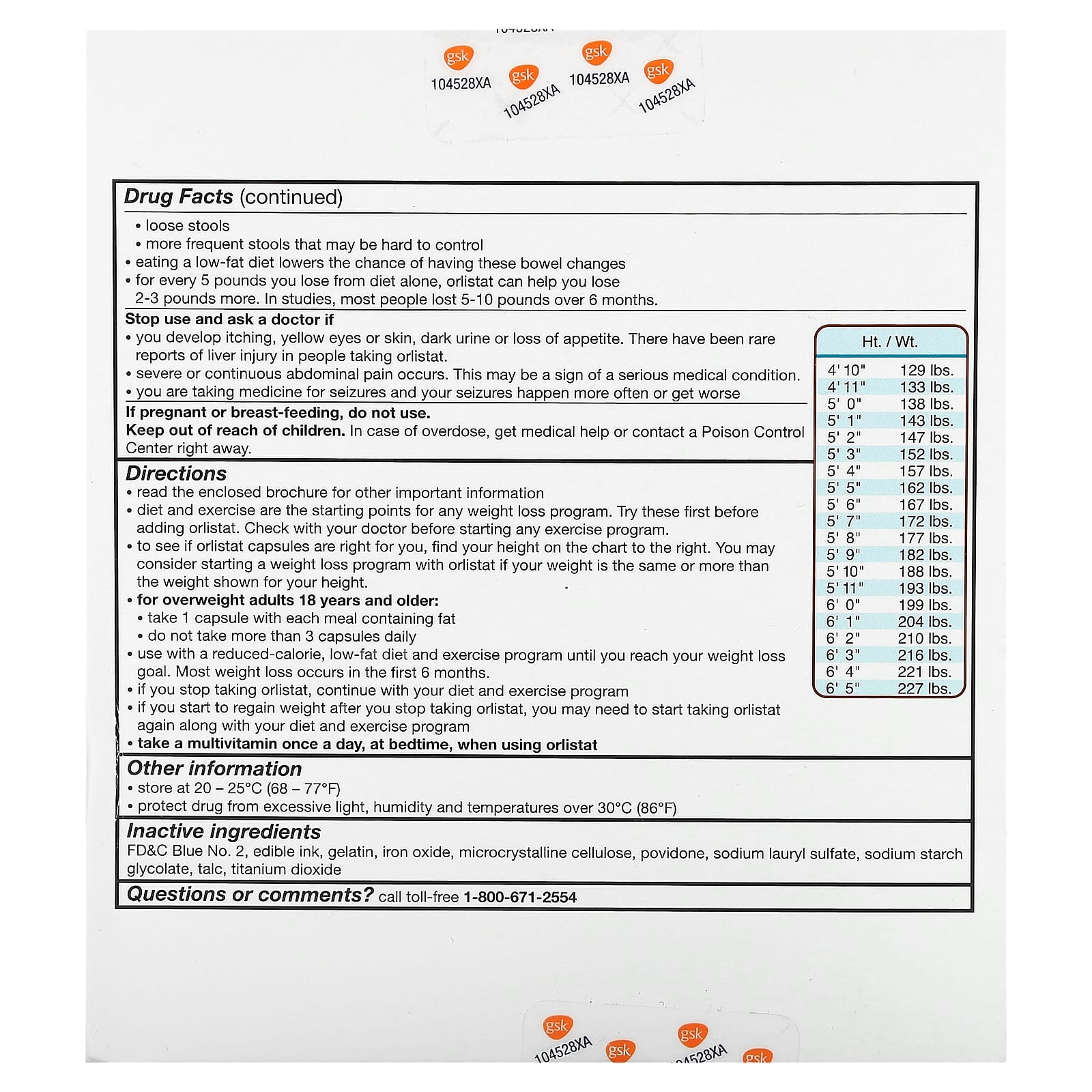 Alli, Orlistat, Weight Loss Aid, Starter Pack, 60 mg, 60 Capsules