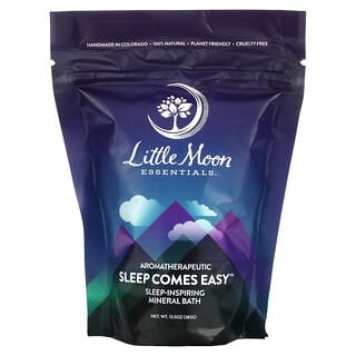 Little Moon Essentials, Sleep Comes Easy，幫助睡眠礦物浴鹽，13.5 盎司（383 克）