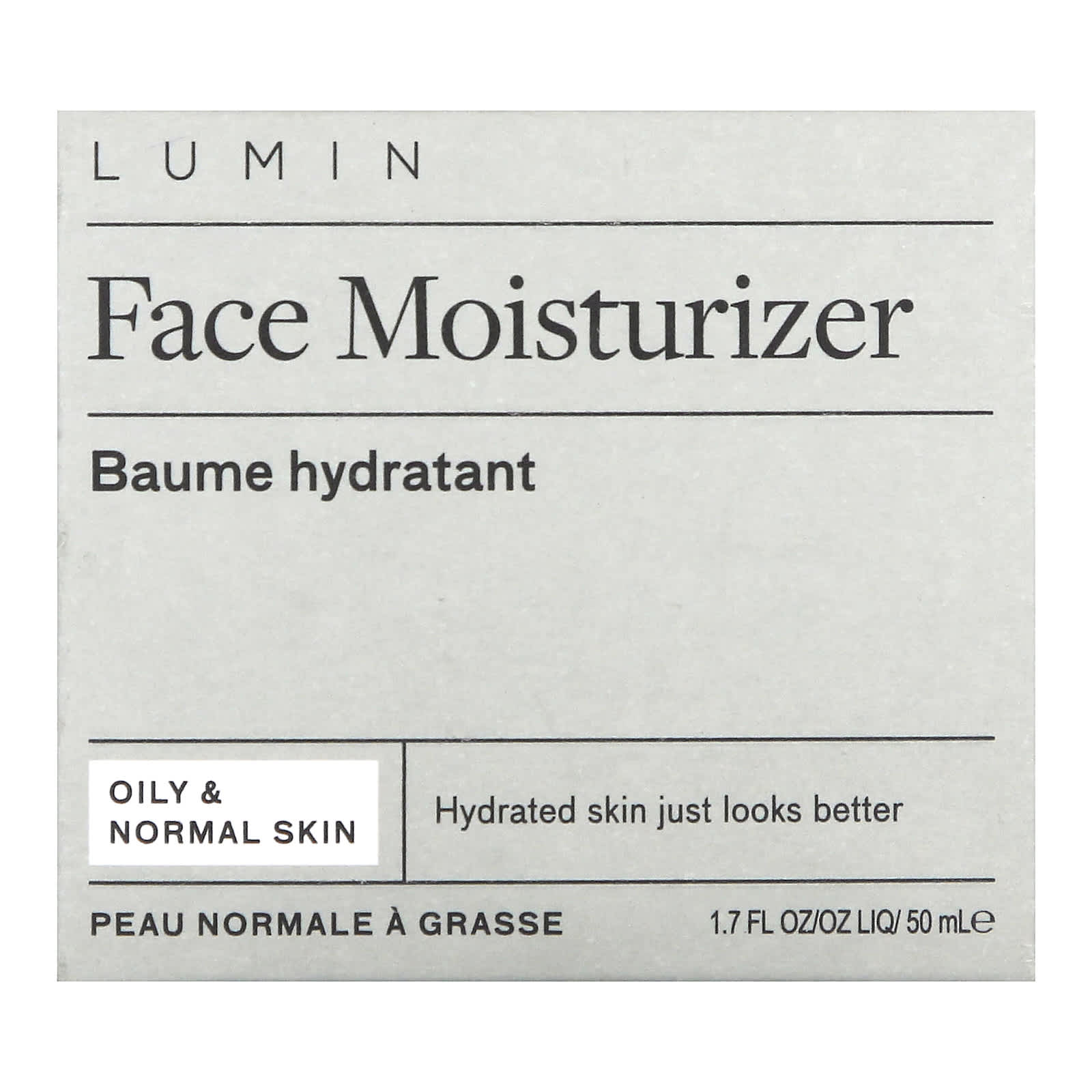 Lumin, Face Moisturizer, Oily & Normal Skin, 1.7 oz (50 ml)