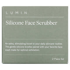 Lumin, Silicone Face Scrubber, 2 Piece Set (Discontinued Item) 