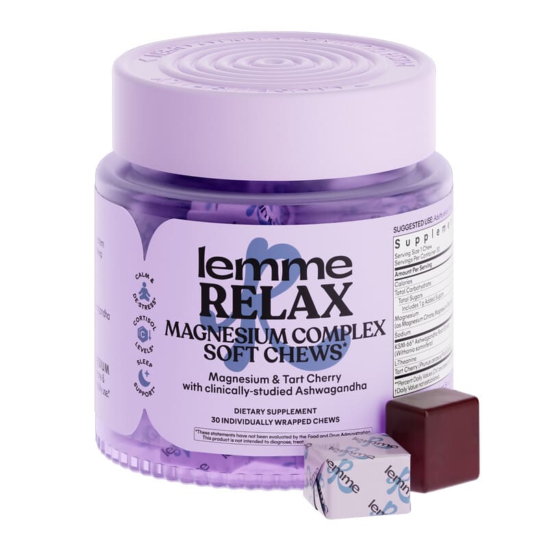 Relax, Magnesium Complex Soft Chews, Blackberry Lemonade, 30