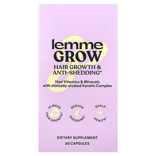 Lemme, Grow, Hair Growth & Anti-Shedding, 60 Capsules
