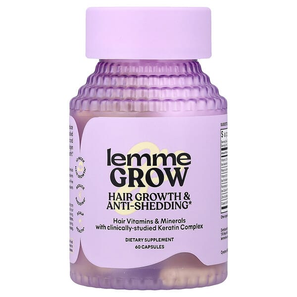 Lemme, Grow, 모발 성장 및 탈모 방지, 캡슐 60정