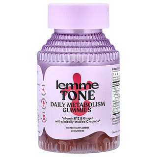 Lemme, Tone, Daily Metabolism Gummies, Watermelon Apple, 60 Gummies