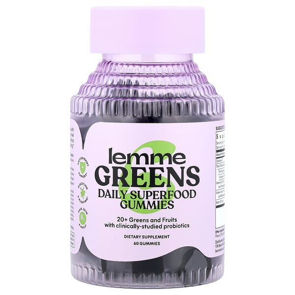 Greens, Daily Superfood Gummies, Berries & Greens, 60 Gummies