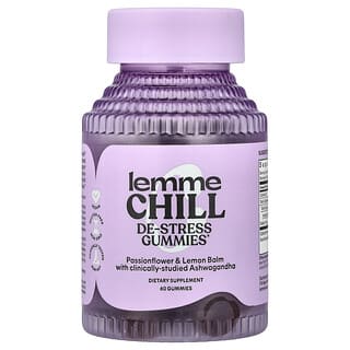 Lemme, Chill, De-Stress Ashwagandha Gummies, 60 gummies