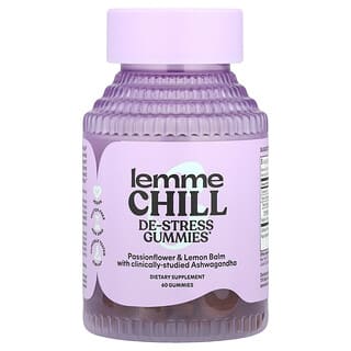 Lemme, Chill, De-Stress Gummies, Mixed Berry, 60 Gummies