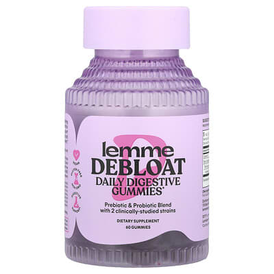 Lemme, Gas Relief, Daily Digestive Probiotic Gummies, 60 Gummies