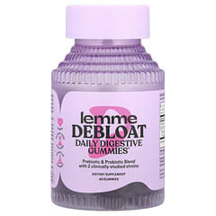 Debloat, Daily Digestive Gummies, Blackberry, 60 Gummies