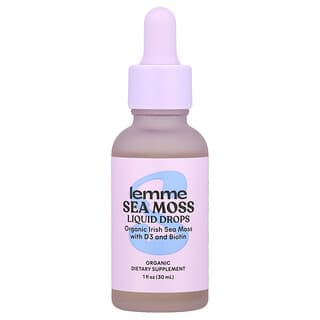 Lemme, Sea Moss Liquid Drops, flüssige Seemoos-Tropfen, 30 ml (1 fl. oz.)