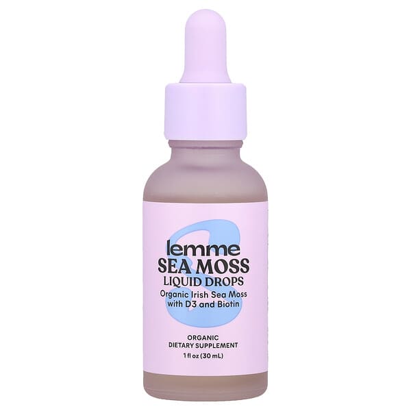 Lemme Organic Sea Moss Liquid Drops, 1 fl oz (30 ml)