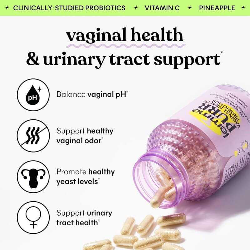 Purr, Probióticos para la salud vaginal, 60 cápsulas veganas