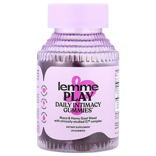 ليمي, Play ، علكات Daily Intimacy Gummies ، بنكهة الكرز ، 60 علكة