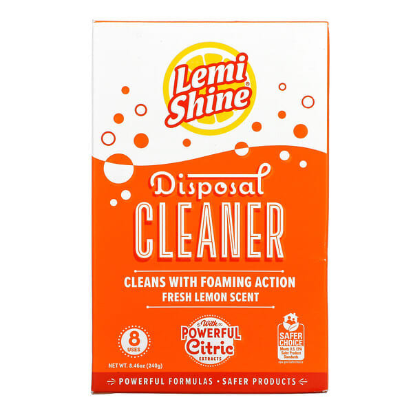 Lemi Shine, Disposal Cleaner, Fresh Lemon, 8.46 oz (240 g)