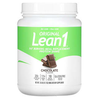 Lean1, Original, Fat Burning Meal Replacement Protein Shake, Chocolate, 2 lb (900 g)