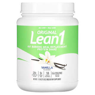 Lean1, Original, Fat Burning Meal Replacement Protein Shake, Vanilla, 1.7 lbs (780 g)