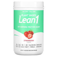 Lean1, Pflanzlicher Fettverbrennungs-Protein-Shake, Erdbeere, 795 g (1,75 lbs.)