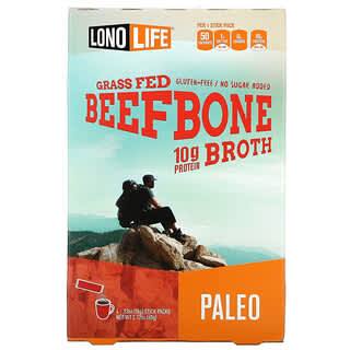Lonolife, Broth, Beef Bone, Paleo, 4 Stick Packs, .53 oz (15 g) Each