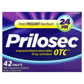 Prilosec, OTC, 20 mg, 42 comprimidos