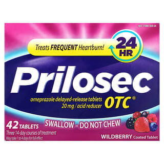 Prilosec, OTC, Frutos Silvestres, 42 Comprimidos