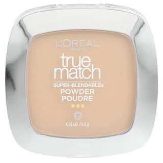 L'Oréal, True Match，絕配超級粉底，W4 自然米色，0.33 盎司（9.5 克）