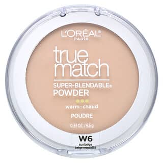 L'Oréal, True Match, Super-Blendable Powder, W6 Sun Beige, 0.33 oz, 9.5 g