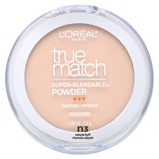L'Oréal, True Match, Poudre super facile à mélanger, N3 Natural Buff, 9,5 g