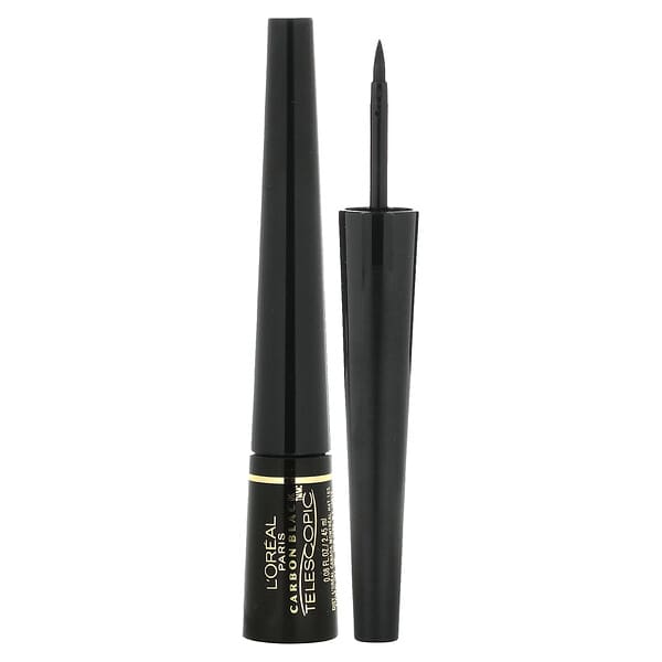 L'Oréal, Telescopic, Control Tip Liquid Eyeliner, 835 Carbon Black, 0.