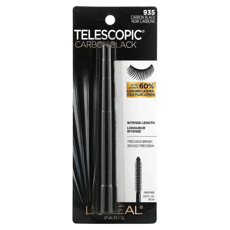 Telescopic Carbon Black Mascara, 935 Carbon Black, 0.27 fl oz (8 ml)