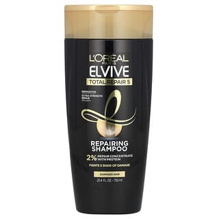 L'Oréal, Elvive, Total Repair 5, Shampooing réparateur, Cheveux abîmés, 750 ml