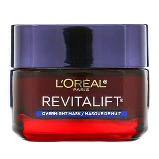 L'Oreal, Revitalift ثلاثي القوة، قناع الجمال الليلي المضاد لعلامات الشيخوخة، 1.7 أونصة (48 جم)