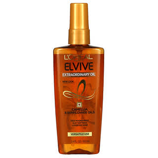 L'Oréal, L'Oreal Paris, Elvive, Extraordinary Oil Nourishing Treatment, Camellia & Sunflower Oils, 3.4 fl oz (100 ml)