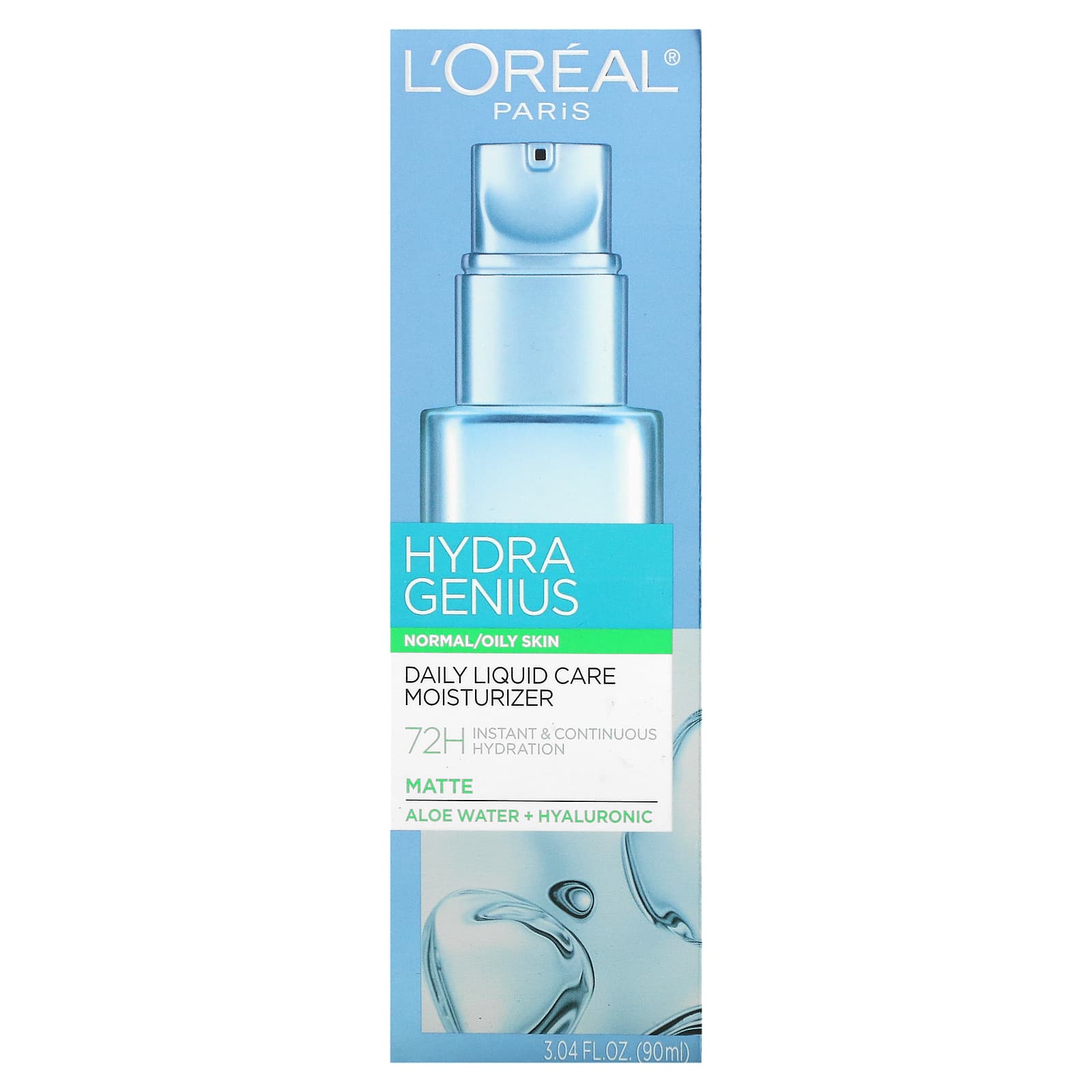 L'Oreal, Hydra Genius, Daily Liquid Care Moisturizer, Normal/Oily Skin ...