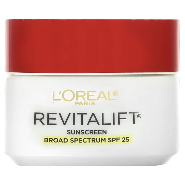 L'Oréal, Revitalift, Antiarrugas y reafirmante, Humectante, FPS 25, 48 g (1,7 oz)
