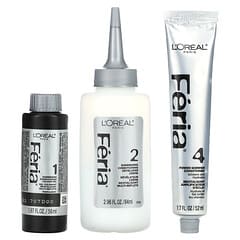 L'Oréal, Feria, Multi-Faceted Shimmering Colour,  S1 Smokey Silver, 1 Application