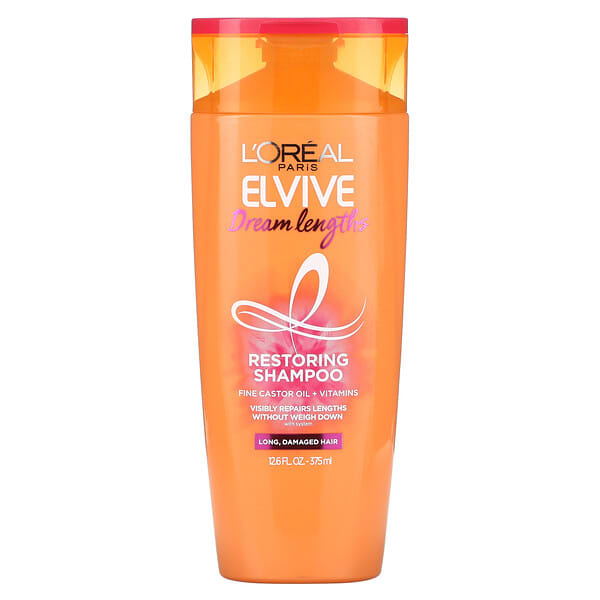 L'Oréal‏, Elvive‏, Dream Lengths, שמפו משקם, 375 מ“ל (12.6 אונקיות נוזל)