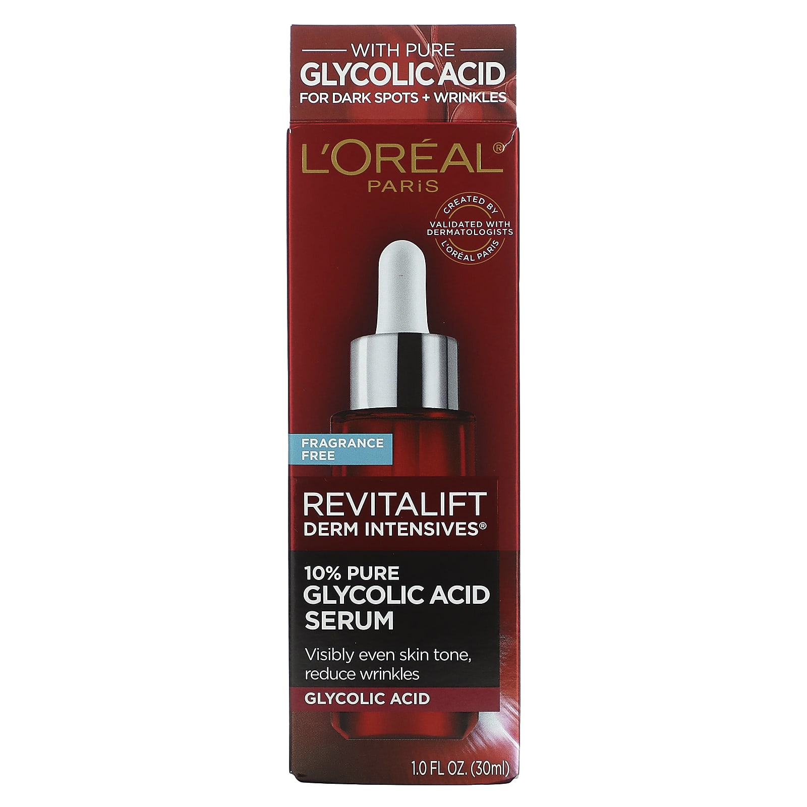L'Oréal, Revitalift Derm Intensives, 10 Pure Glycolic Acid Serum