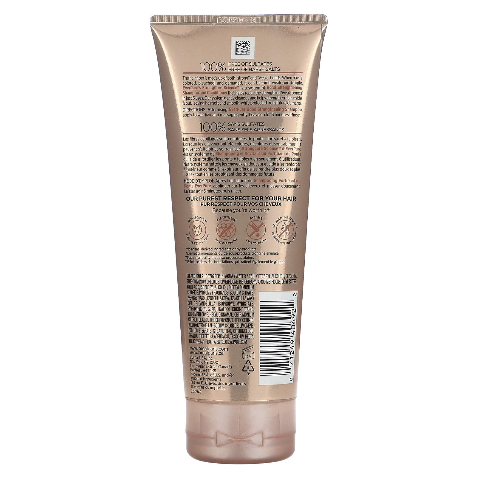 L'Oréal, EverPure, Bond Strengthening Conditioner, 6.8 fl oz (200 ml)