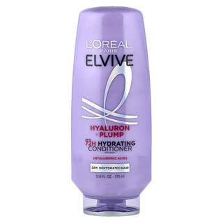 L'Oréal, Elvive, Hyaluron + Pump, Acondicionador hidratante 72H, 375 ml (12,6 oz. Líq.)